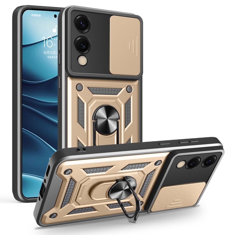 Slide odolný kryt na Samsung Galaxy S25 Edge - zlatý