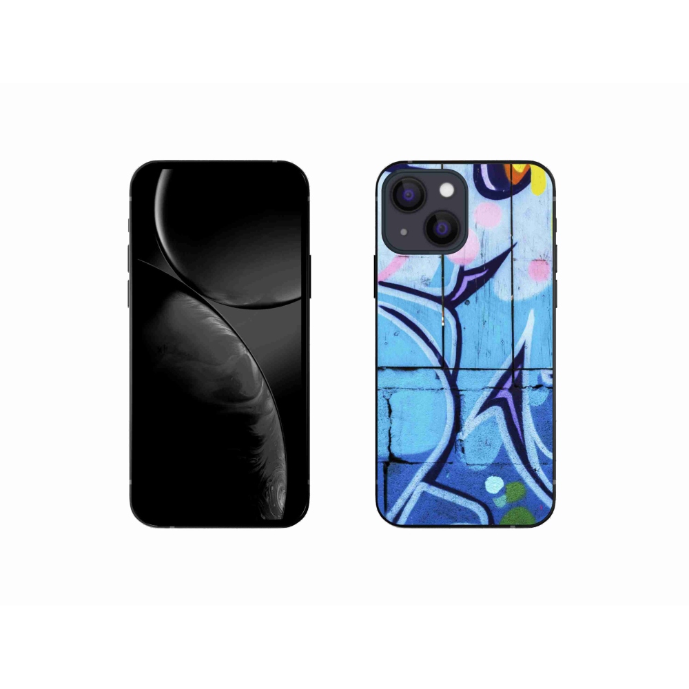 Gelový kryt mmCase na iPhone 13 mini - graffiti