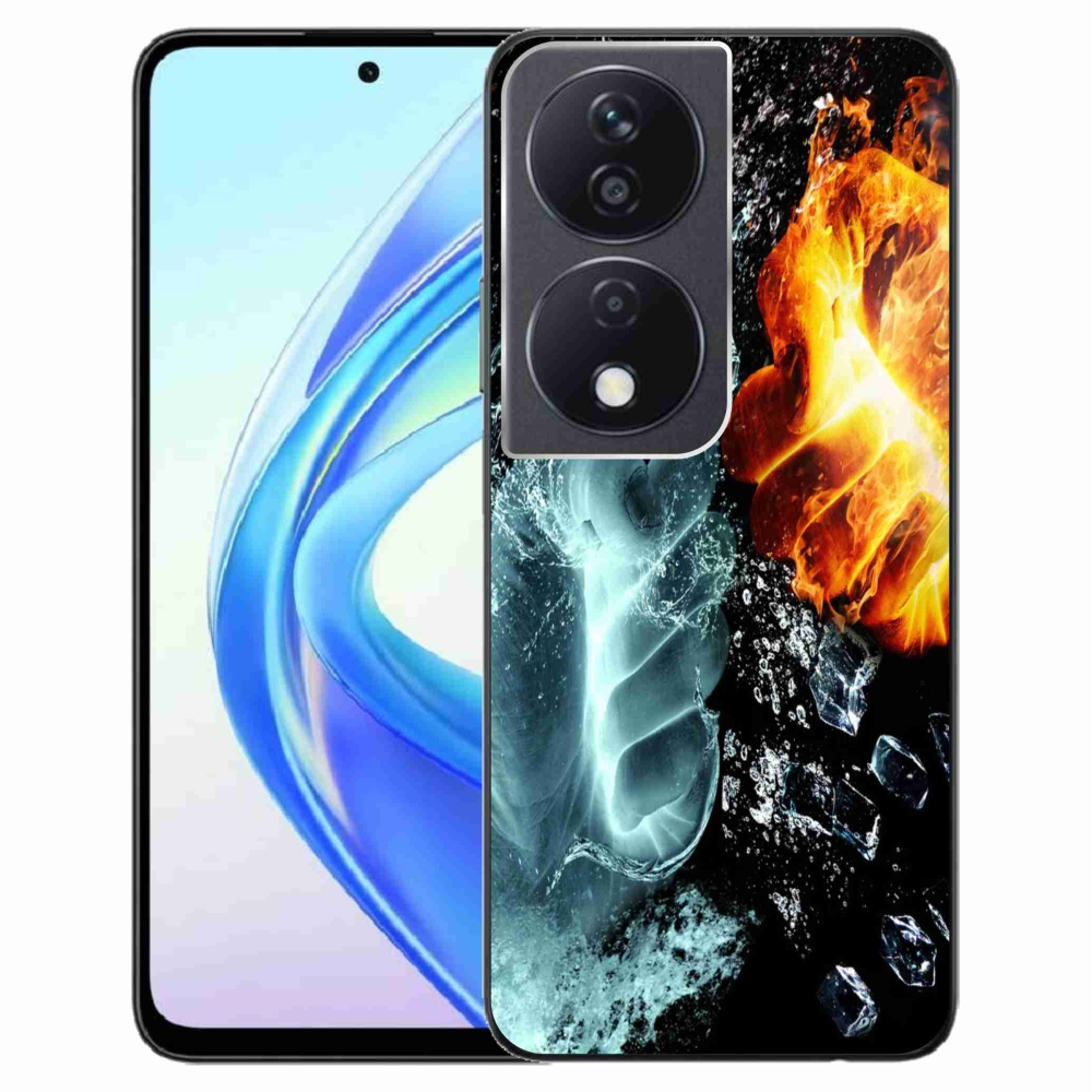 Gelový kryt mmCase na Honor X7b/Honor 90 Smart - voda a oheň