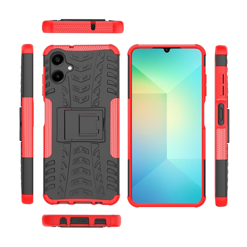 Kick odolný kryt na Samsung Galaxy A06 4G - červený