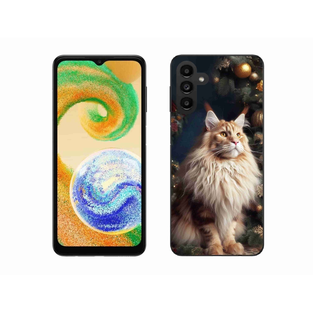 Gelový kryt mmCase na Samsung Galaxy A04s (164.7x76.7x9.1mm) - kočka u stromku