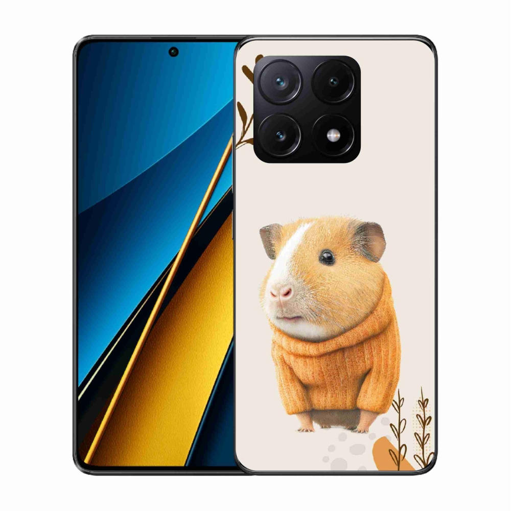 Gelový kryt mmCase na Xiaomi Poco X6 Pro 5G - morče ve svetru