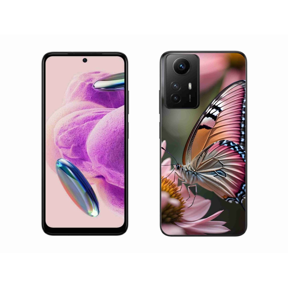 Gelový kryt mmCase na Xiaomi Redmi Note 12S - barevný motýl
