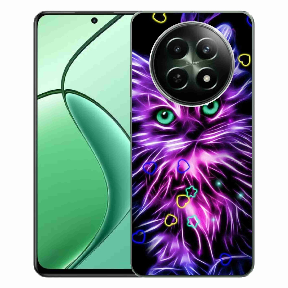Gelový kryt mmCase na Realme 12 5G/12x 5G - abstraktní kočka