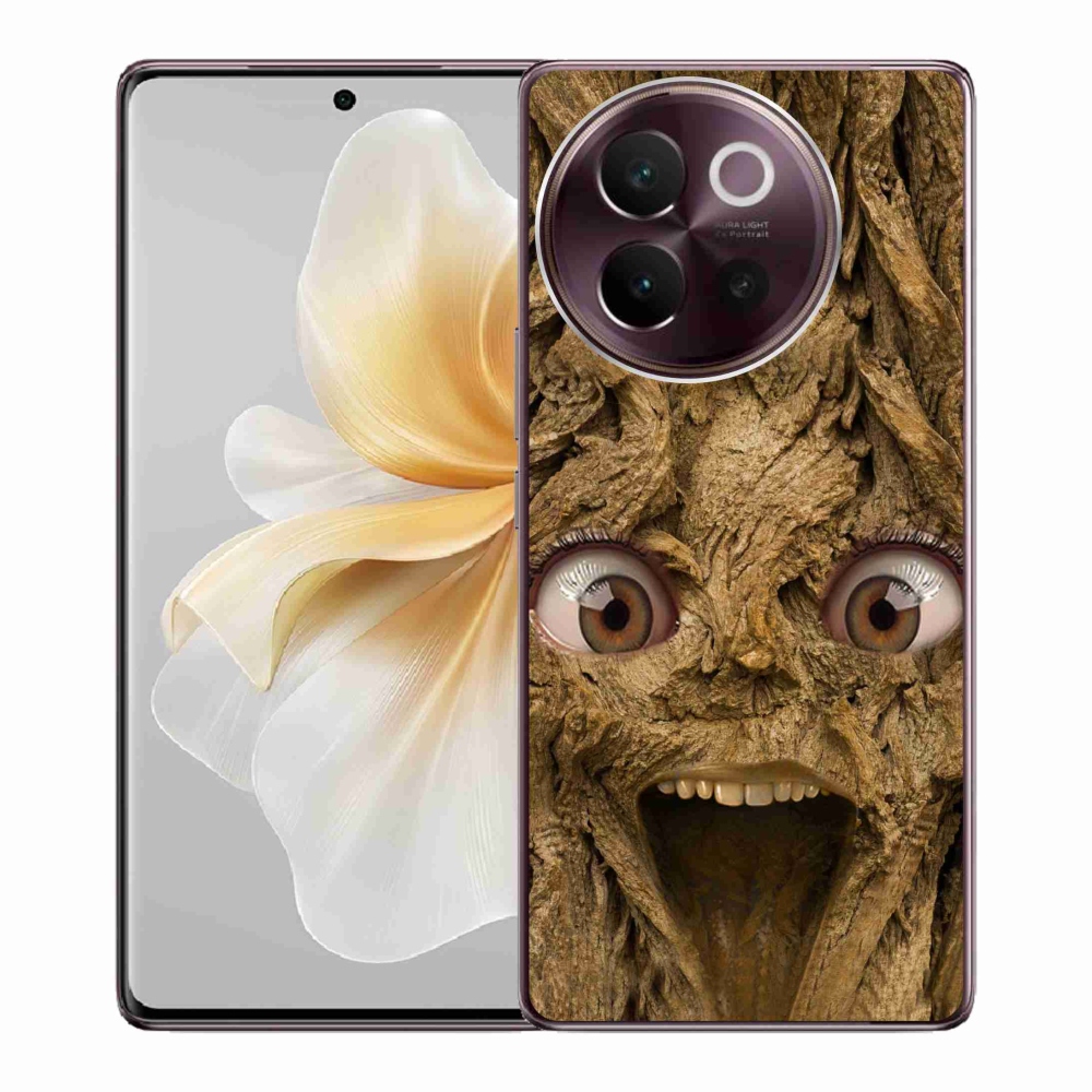Gelový kryt mmCase na Vivo V40 Lite 5G - veselý strom s očima