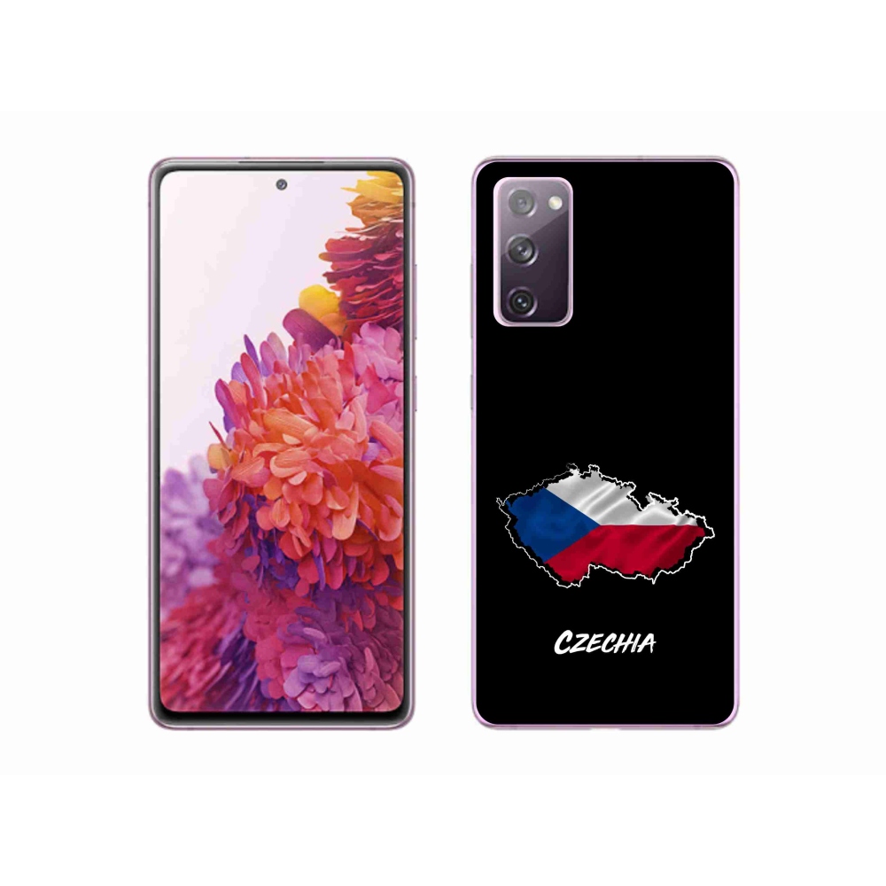 Gelový kryt mmCase na Samsung Galaxy S20 FE - Czechia černé pozadí