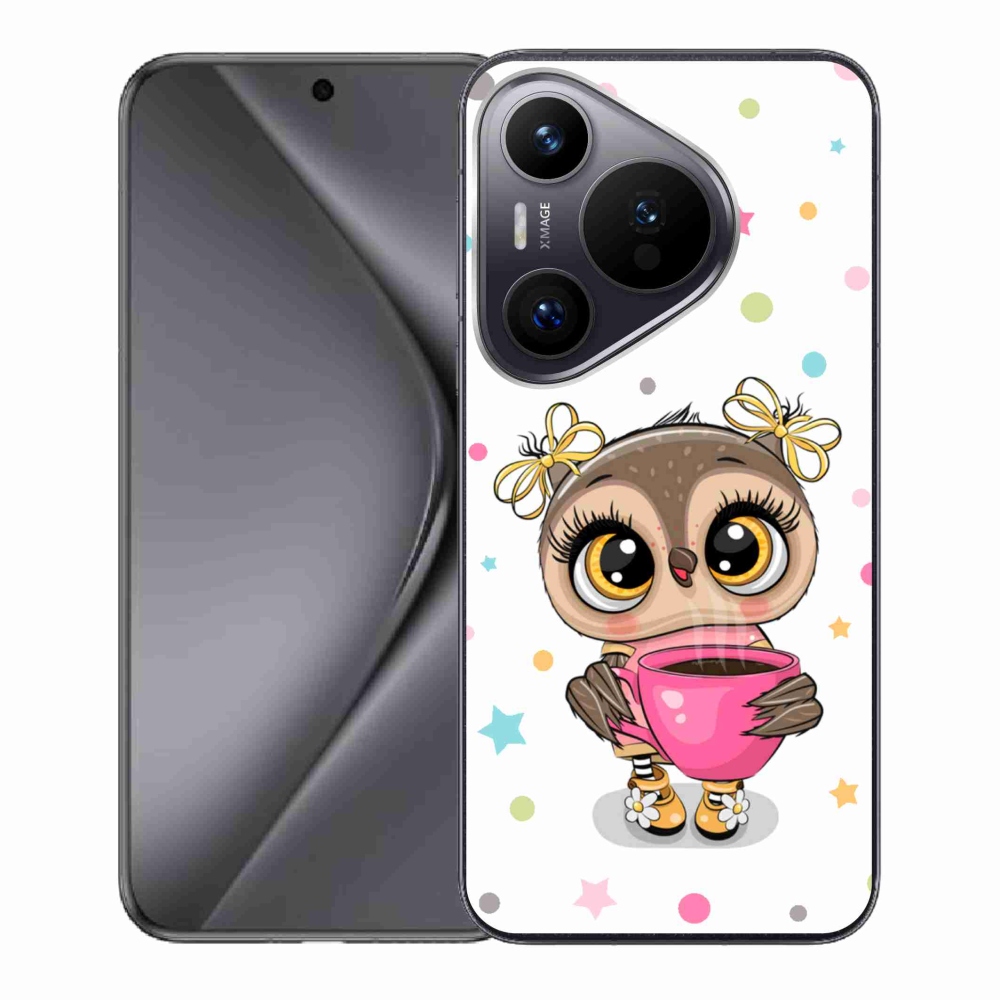 Gelový kryt mmCase na Huawei Pura 70 - kreslená sovička