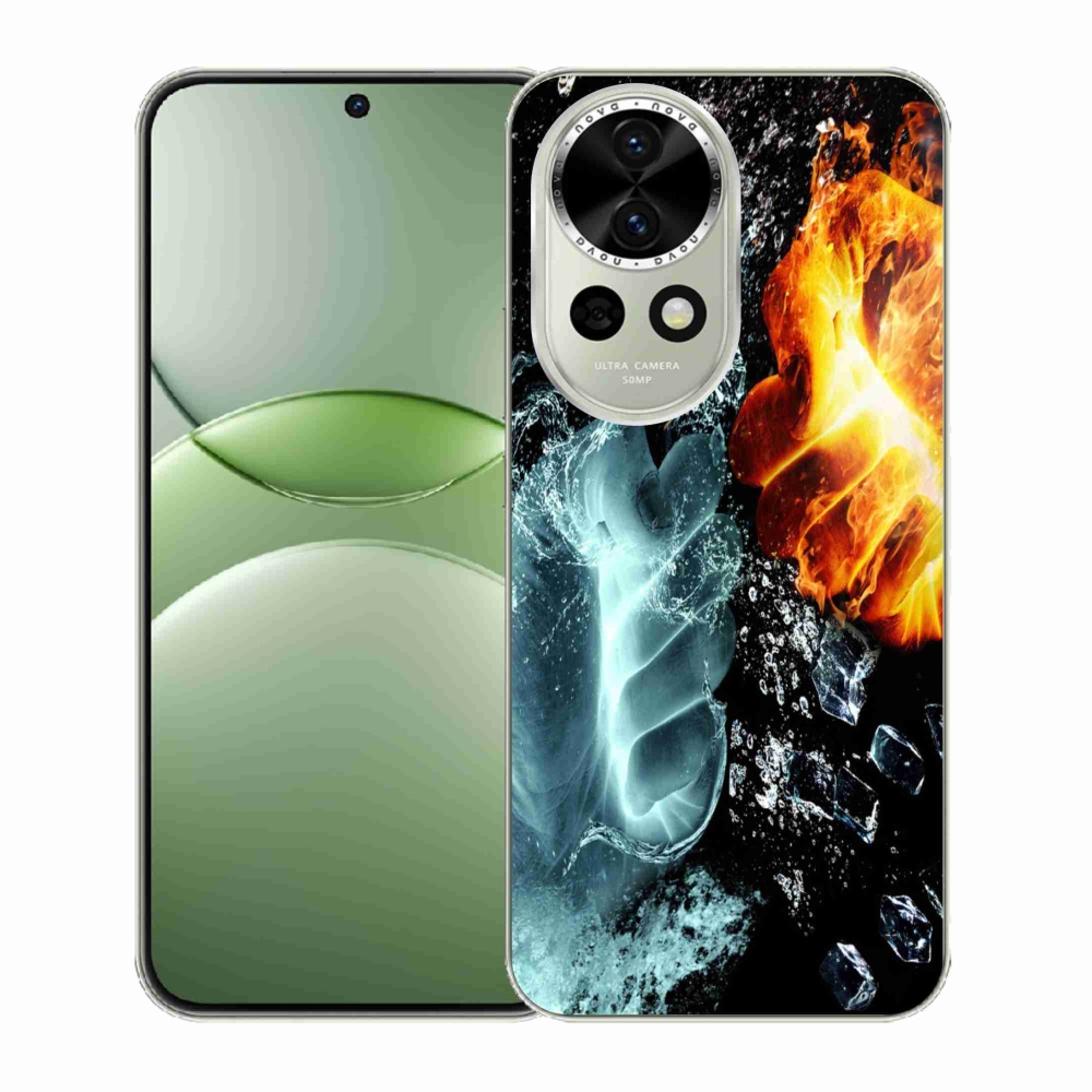 Gelový kryt mmCase na Huawei Nova 13 5G - voda a oheň