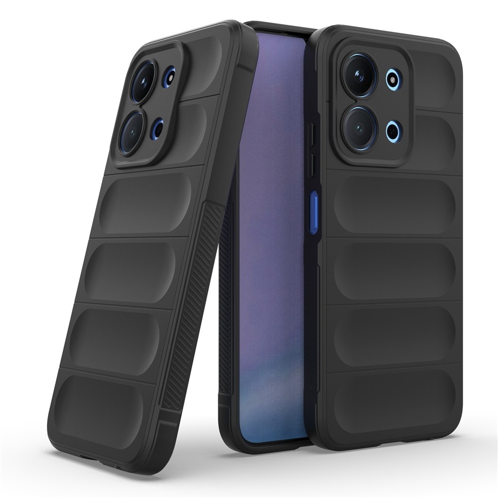 Rugg odolný gelový obal na Xiaomi Redmi 15C 4G (171mm)/Poco C85 4G (171mm) - černý