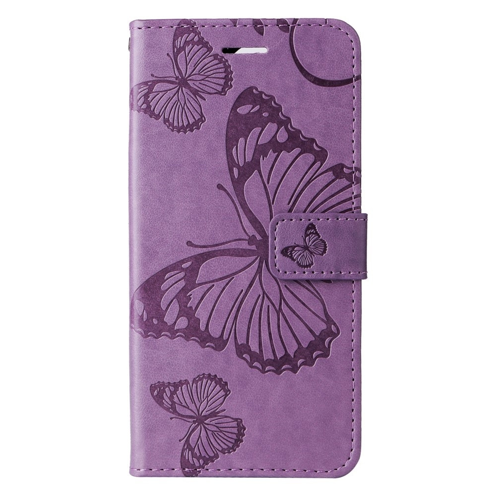 Big Butterfly knížkové pouzdro na Samsung Galaxy S25 - fialové