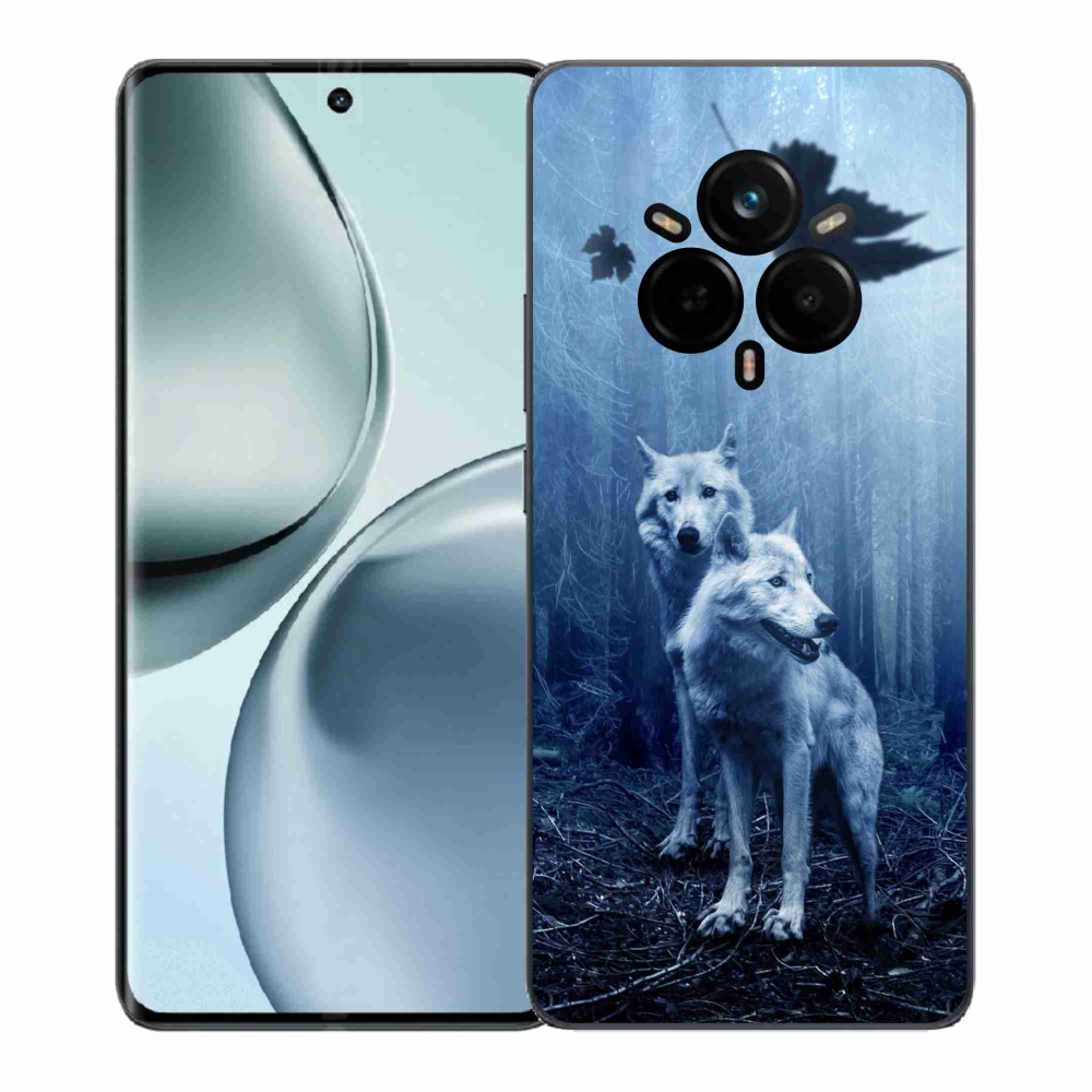 Gelový kryt mmCase na Realme 14 Pro+ 5G - vlci v lese