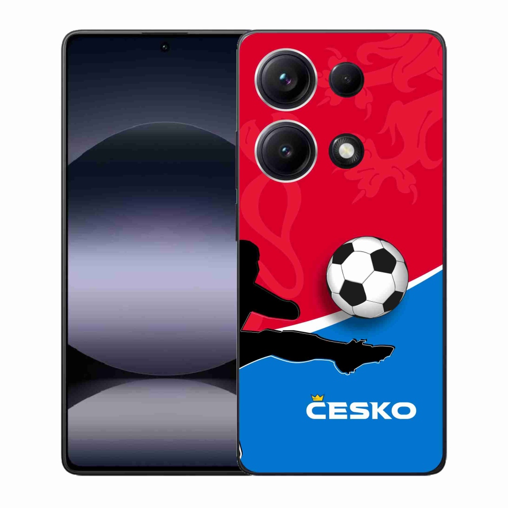 Gelový kryt mmCase na Xiaomi Redmi Note 14S - fotbal Česko 2