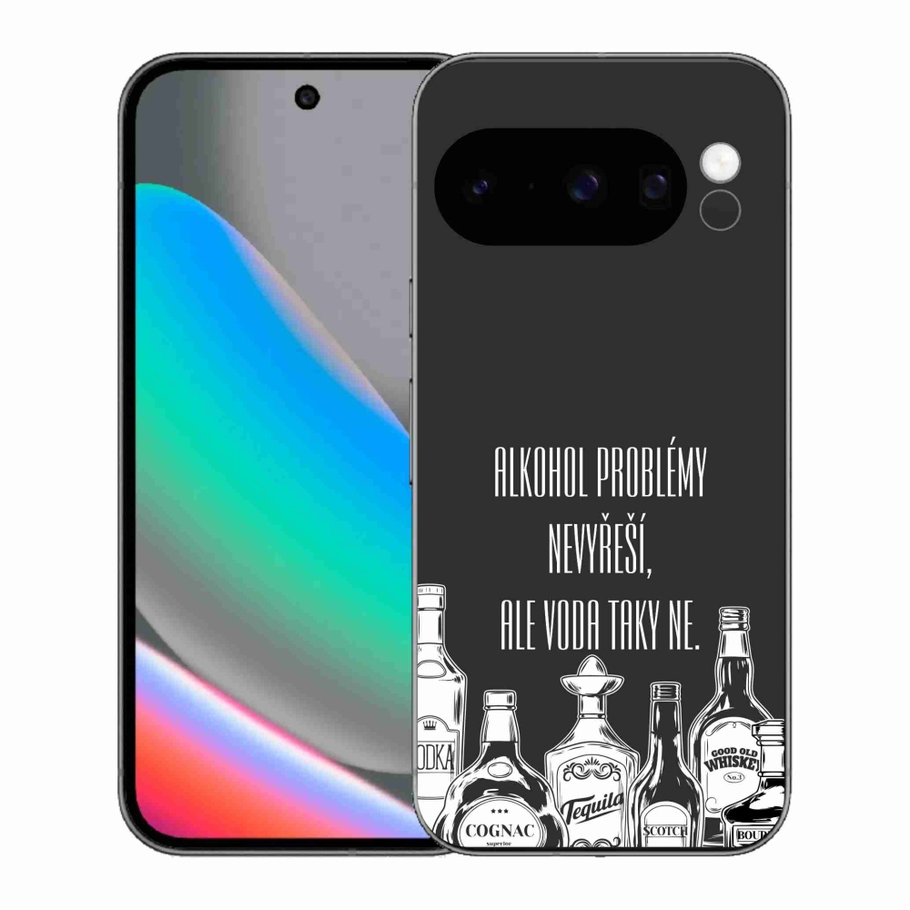 Gelový kryt mmCase na Google Pixel 10 Pro - vtipný text černé pozadí