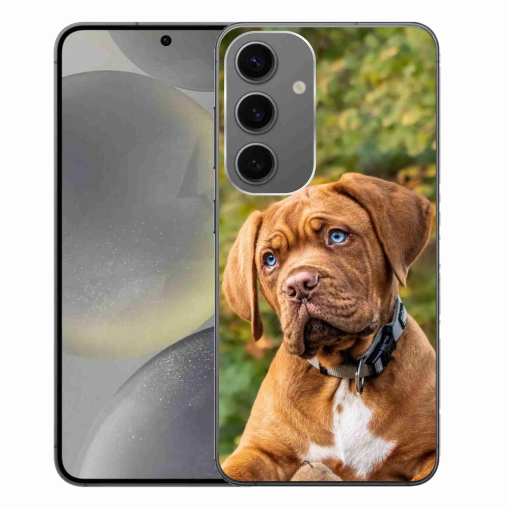 Gelový kryt mmCase na Samsung Galaxy S24+ - štěně 