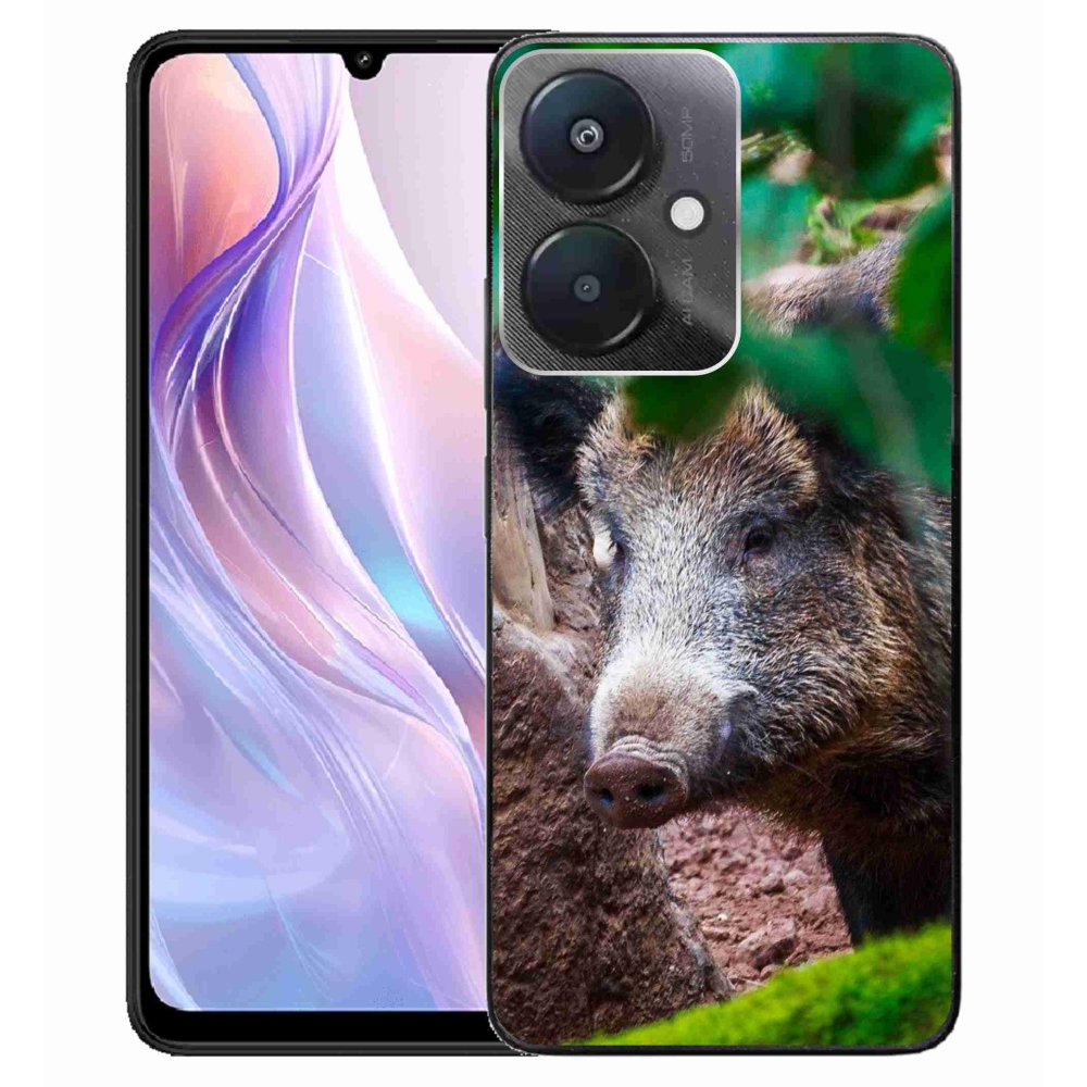 Gelový kryt mmCase na Xiaomi Redmi 13C 5G - divoké prase