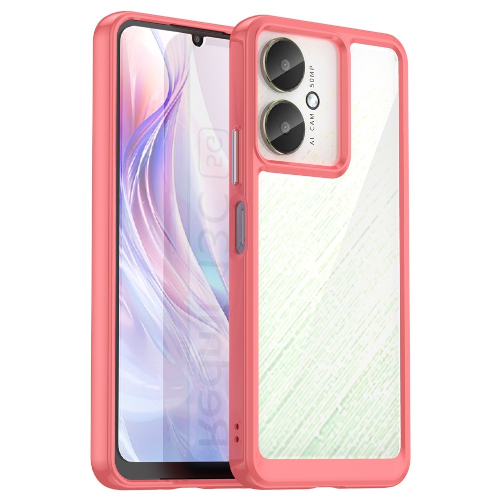 Gelový obal s pevnými zády na Xiaomi Redmi 13C 5G - červený