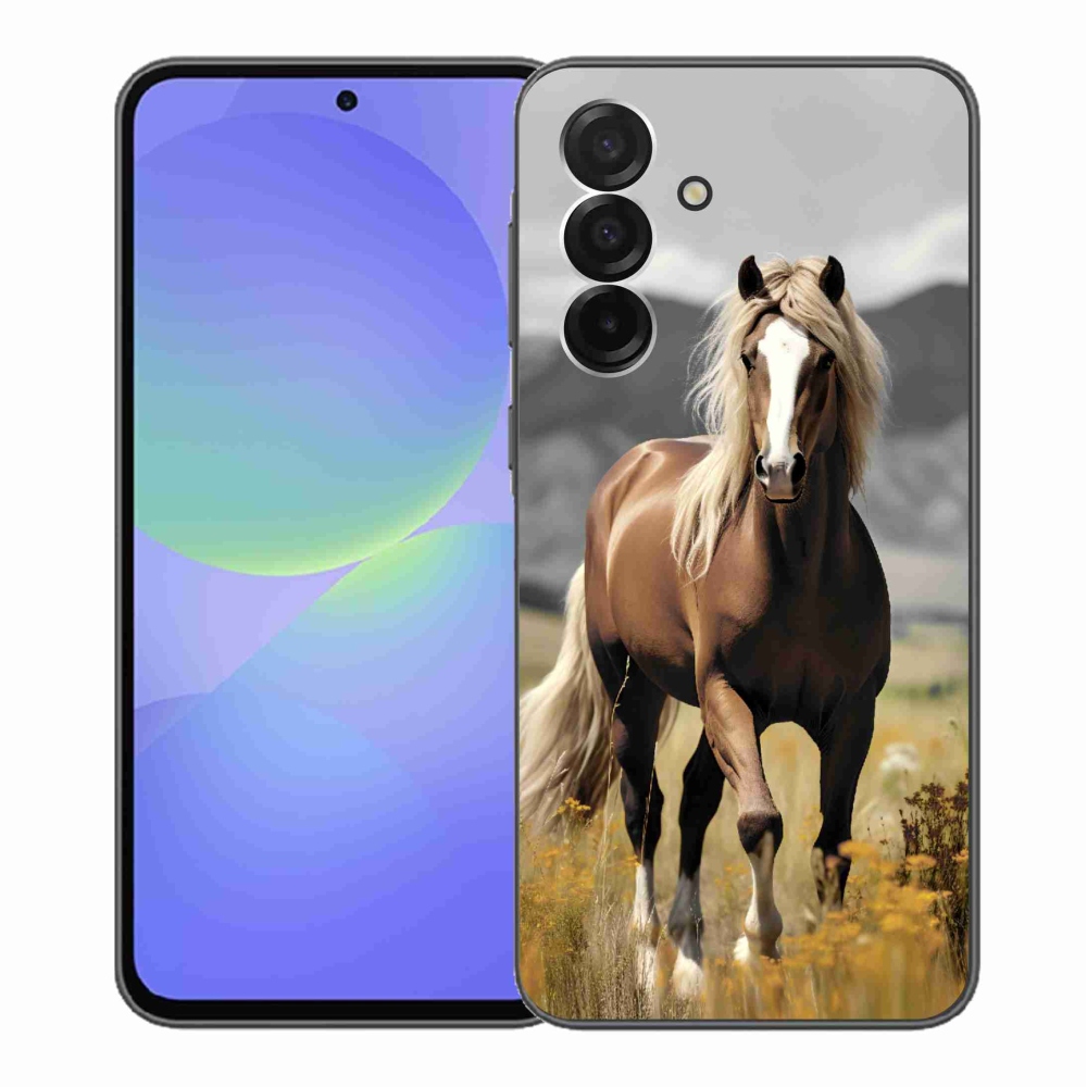 Gelový kryt mmCase na Samsung Galaxy A36 5G - hnědý kůň 1