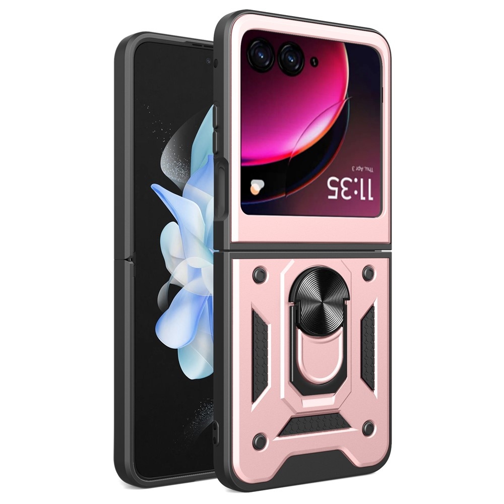 Slide odolný kryt na Motorola Razr 40 Ultra 5G - růžovozlatý