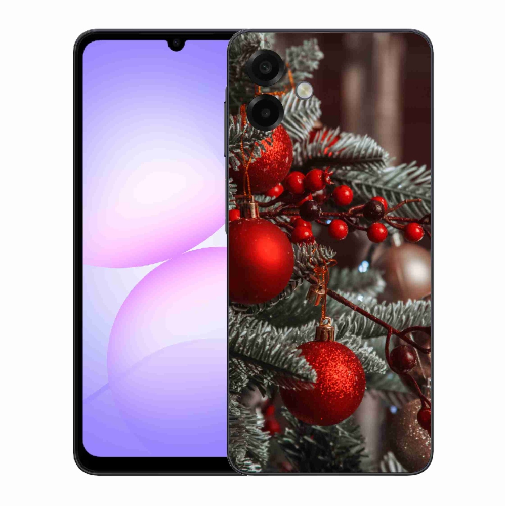 Gelový kryt mmCase na Samsung Galaxy A07 4G - vánoční ozdoby 2