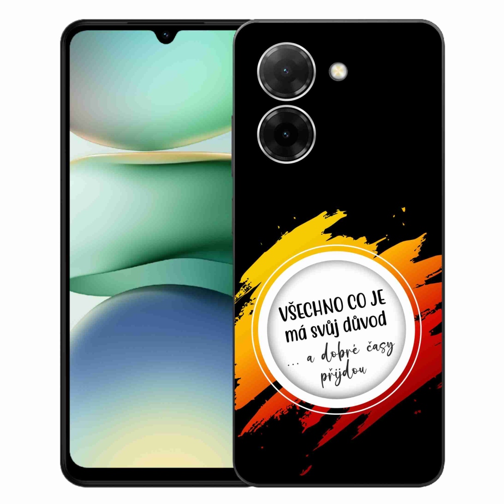 Gelový kryt mmCase na Xiaomi Redmi A5 (173.45x79.35x8.45mm) - citát 3 černé pozadí