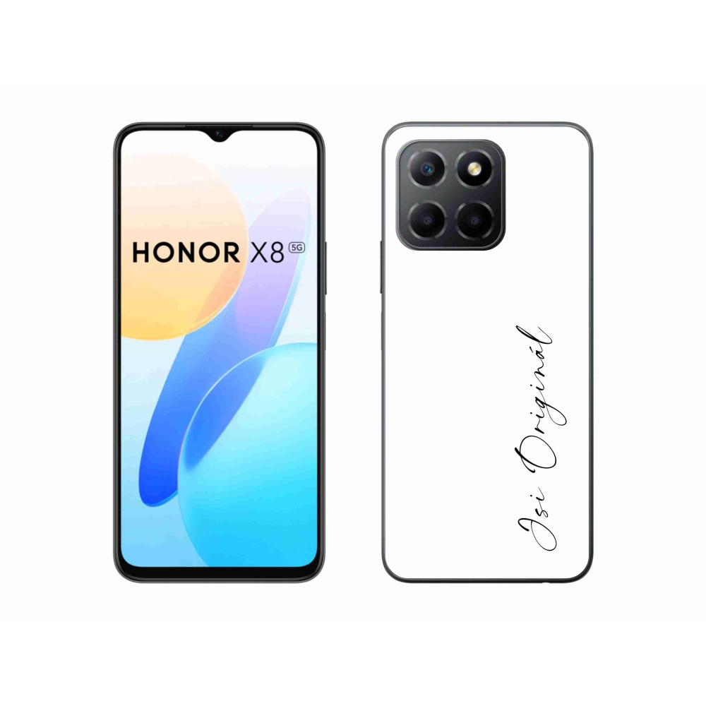 Gelový kryt mmCase na Honor X8 5G/Honor 70 Lite 5G - jsi originál bílé pozadí