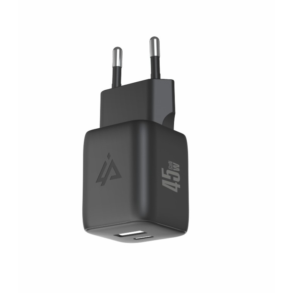 iPEAX GaN Síťová nabíječka 45 W, 1x USB-C a 1x USB-A - černá