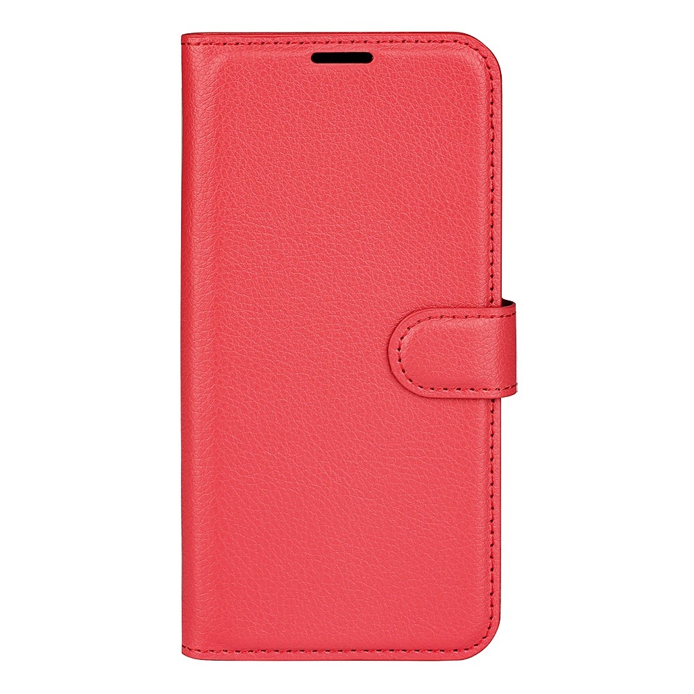 Litchi knížkové pouzdro na Motorola Moto G84 5G - červené