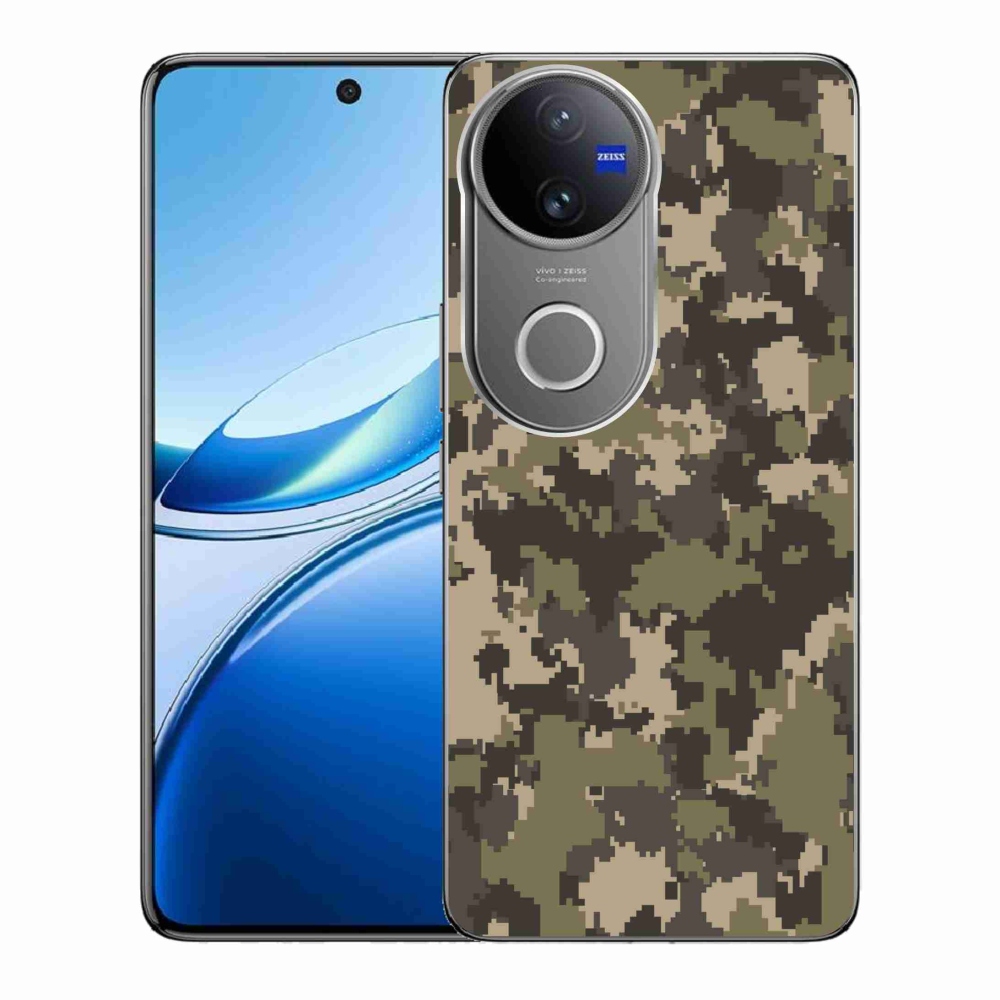 Gelový kryt mmCase na Vivo V50 5G - maskáčový vzor 12