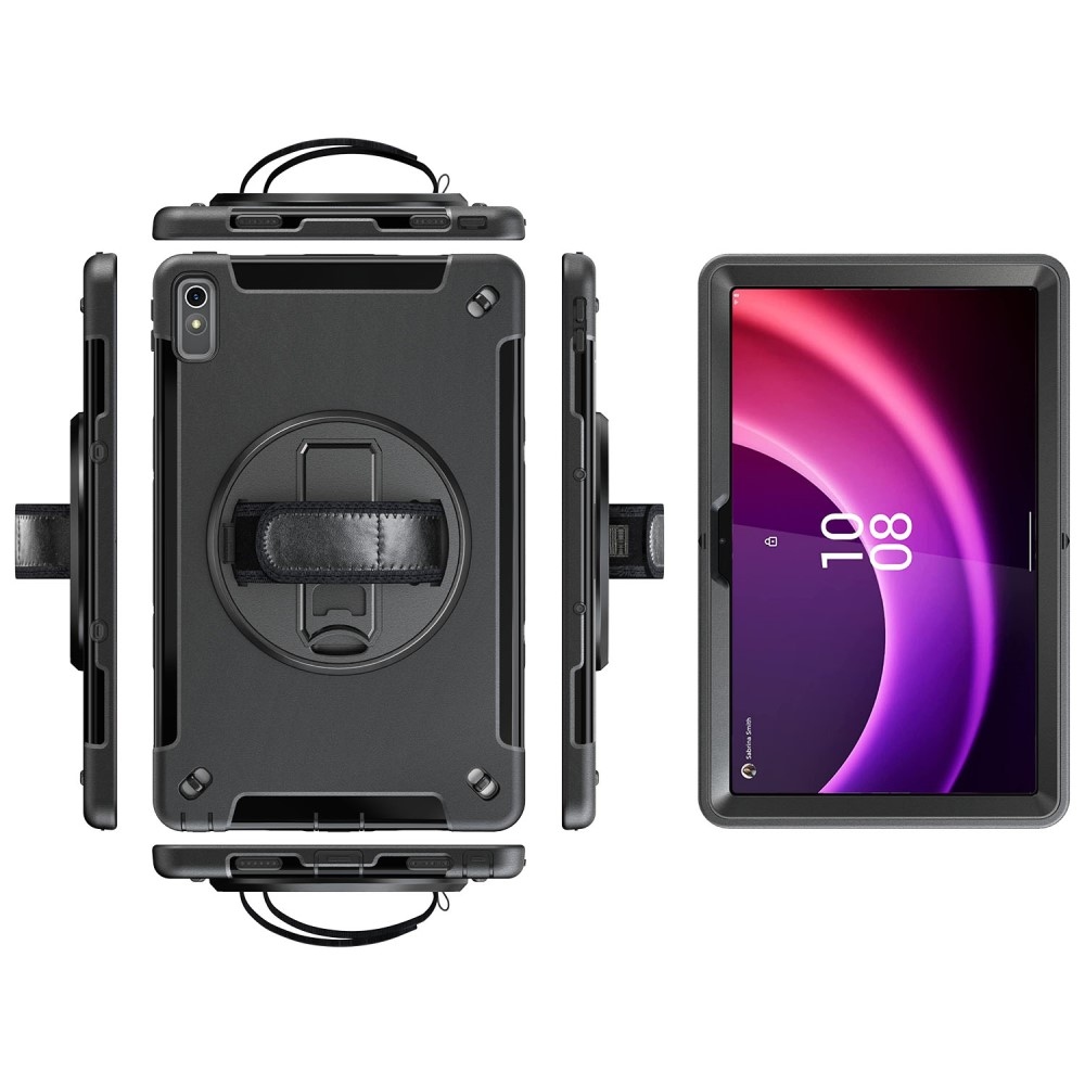 Strap odolný hybridní kryt s ochrannou na displej na Lenovo Tab P11 (2.Gen) - černý