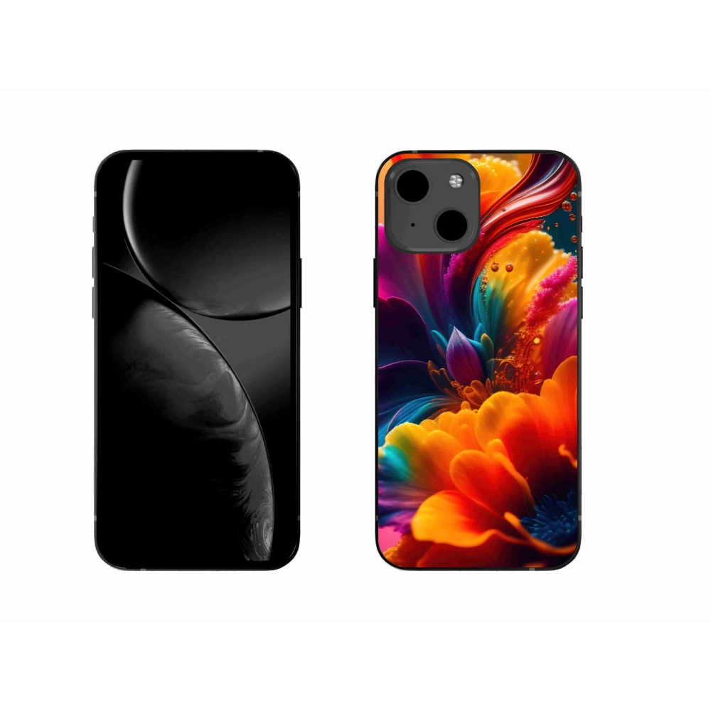 Gelový kryt mmCase na iPhone 13 - abstraktní motiv 2