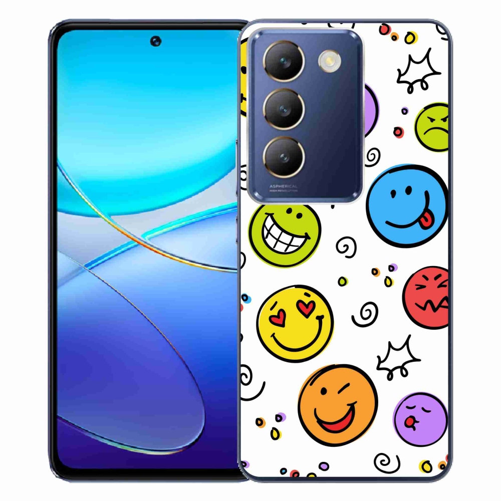 Gelový kryt mmCase na Vivo V40 SE 4G/5G - smajlíci