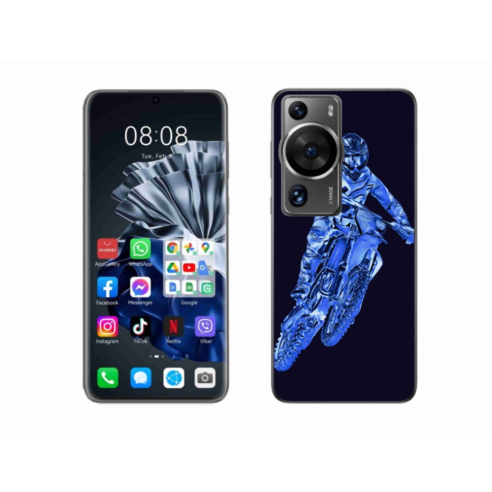 Gelový kryt mmCase na Huawei P60 Pro - motocross 1