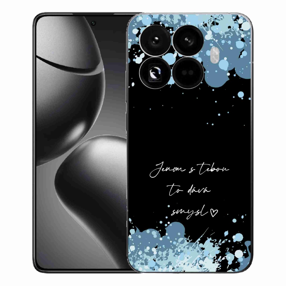 Gelový kryt mmCase na Xiaomi 15T Pro - zamilovaný text černé pozadí
