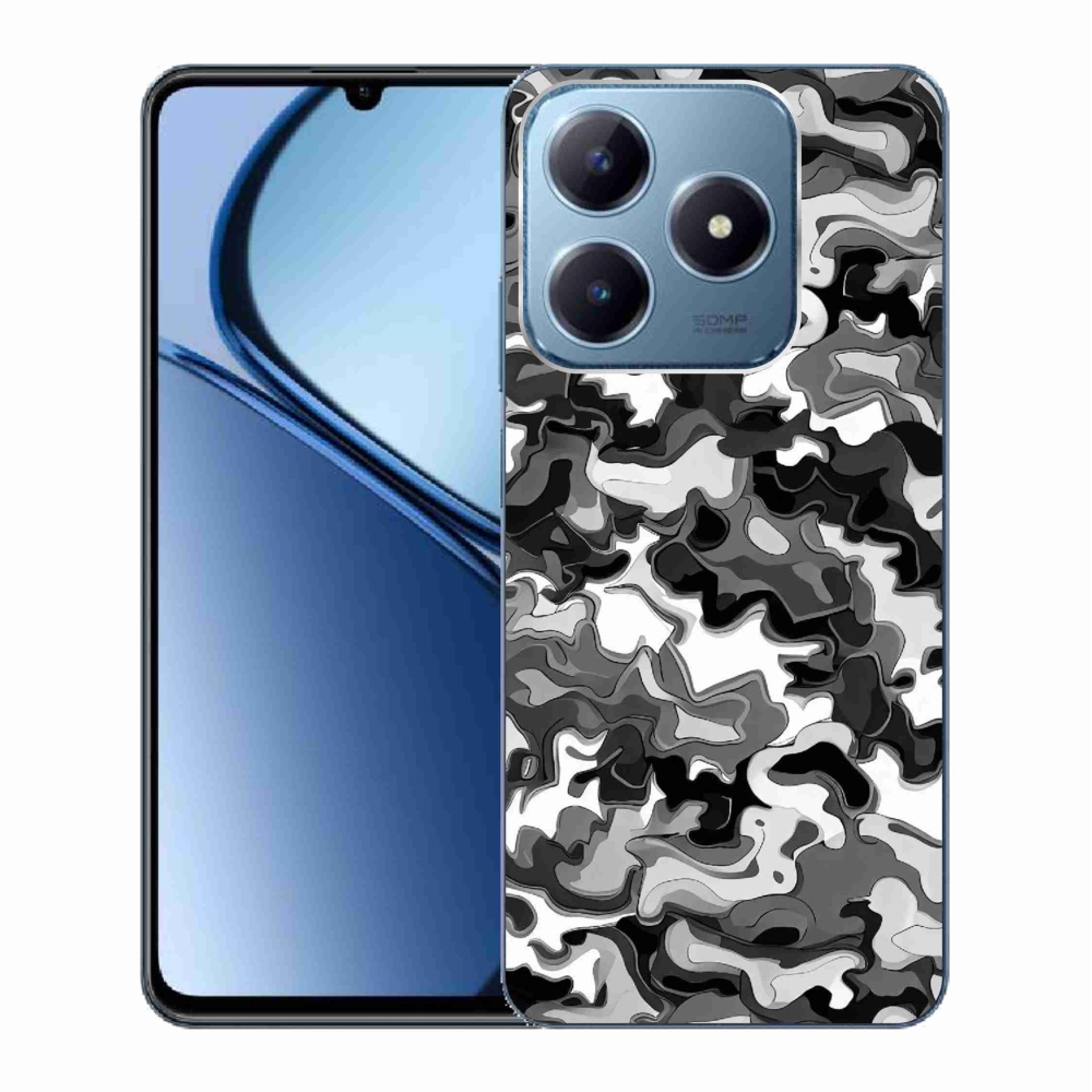 Gelový kryt mmCase na Realme C63 - maskáčový vzor 3