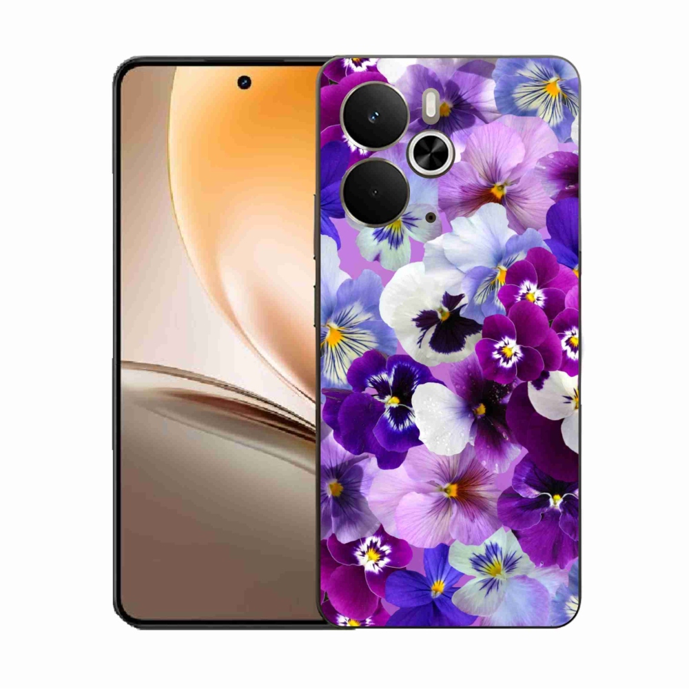Gelový kryt mmCase na Realme 14 5G - květiny 9