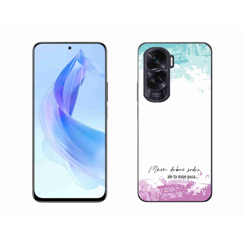 Gelový kryt mmCase na Honor 90 Lite - vtipný text 3 bílé pozadí