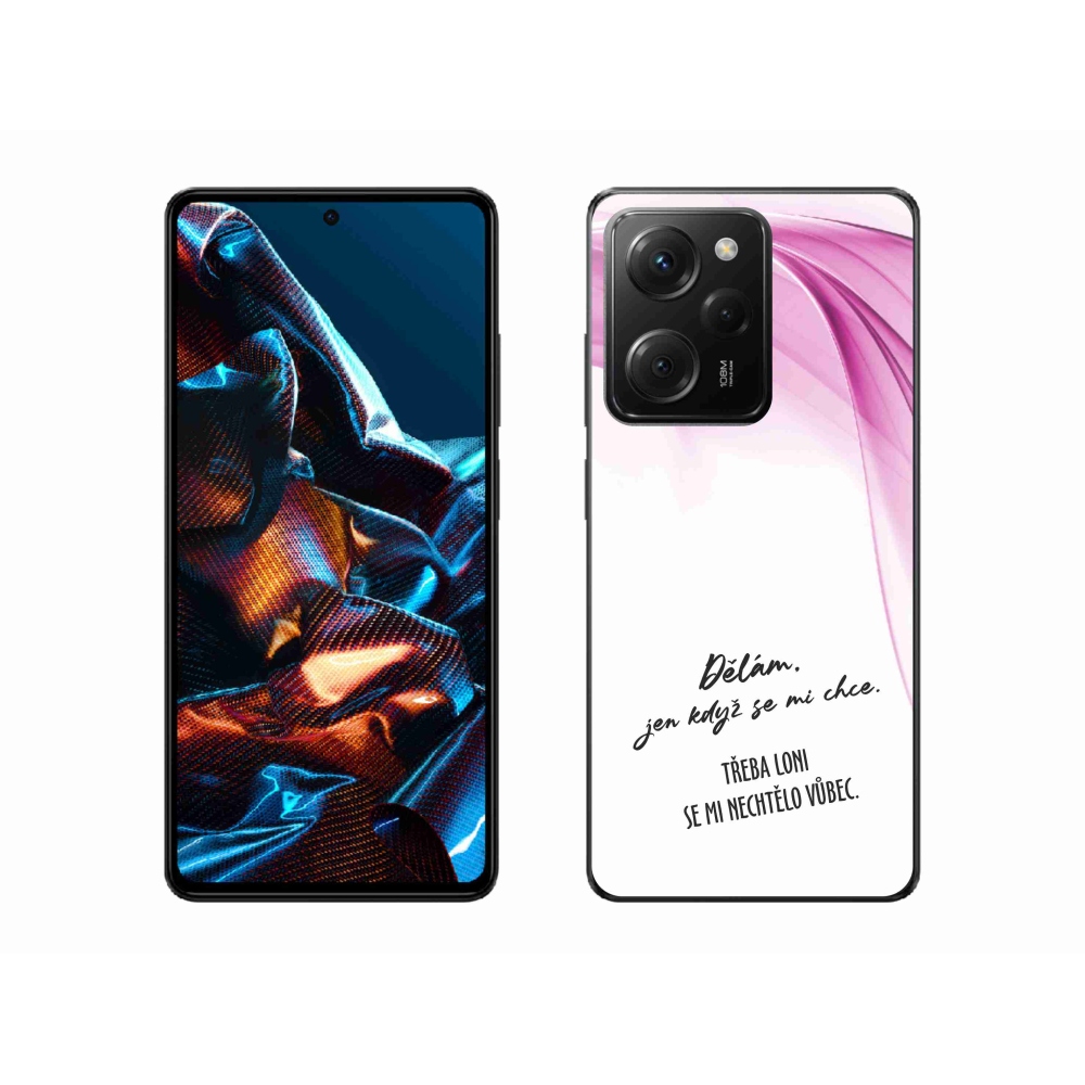 Gelový kryt mmCase na Xiaomi Poco X5 Pro 5G - vtipný text 12 bílé pozadí