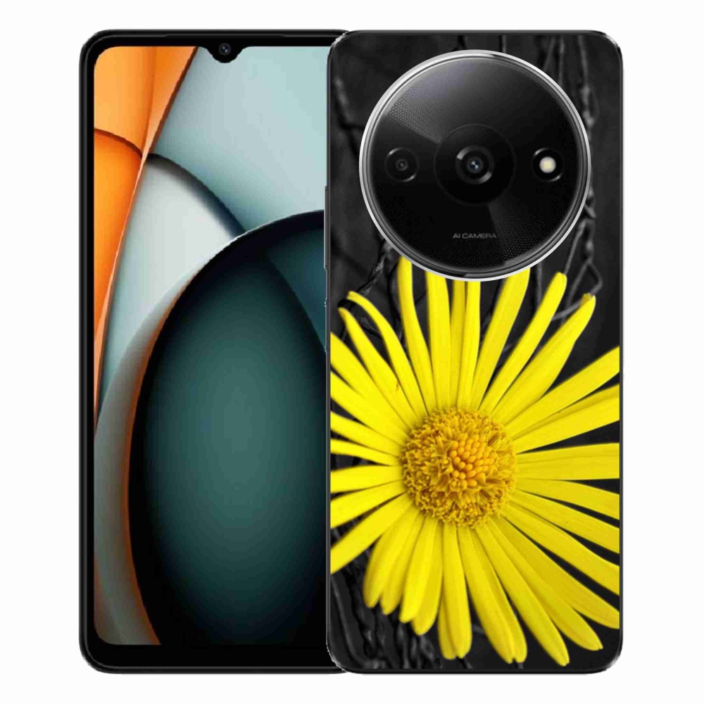 Gelový kryt mmCase na Xiaomi Redmi A3 - žlutá květina