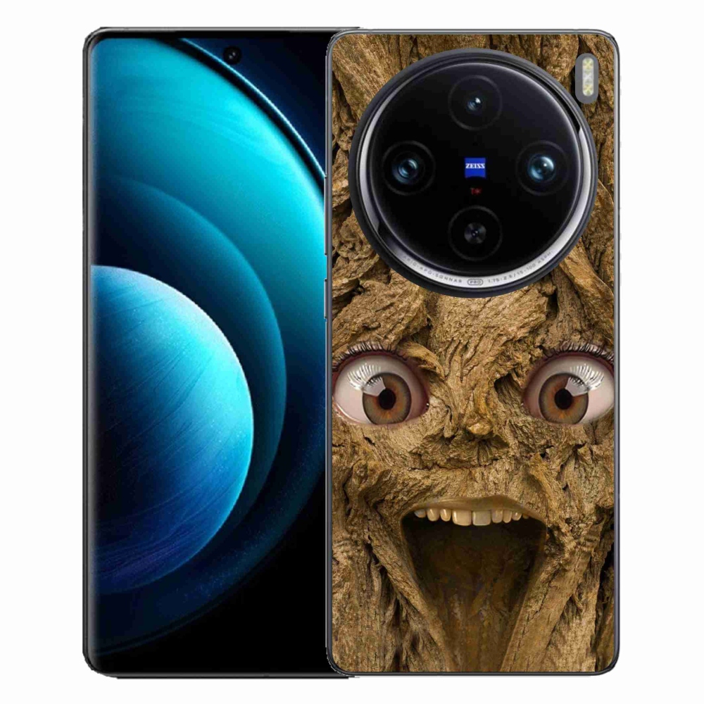 Gelový kryt mmCase na Vivo X100 Pro 5G - veselý strom s očima