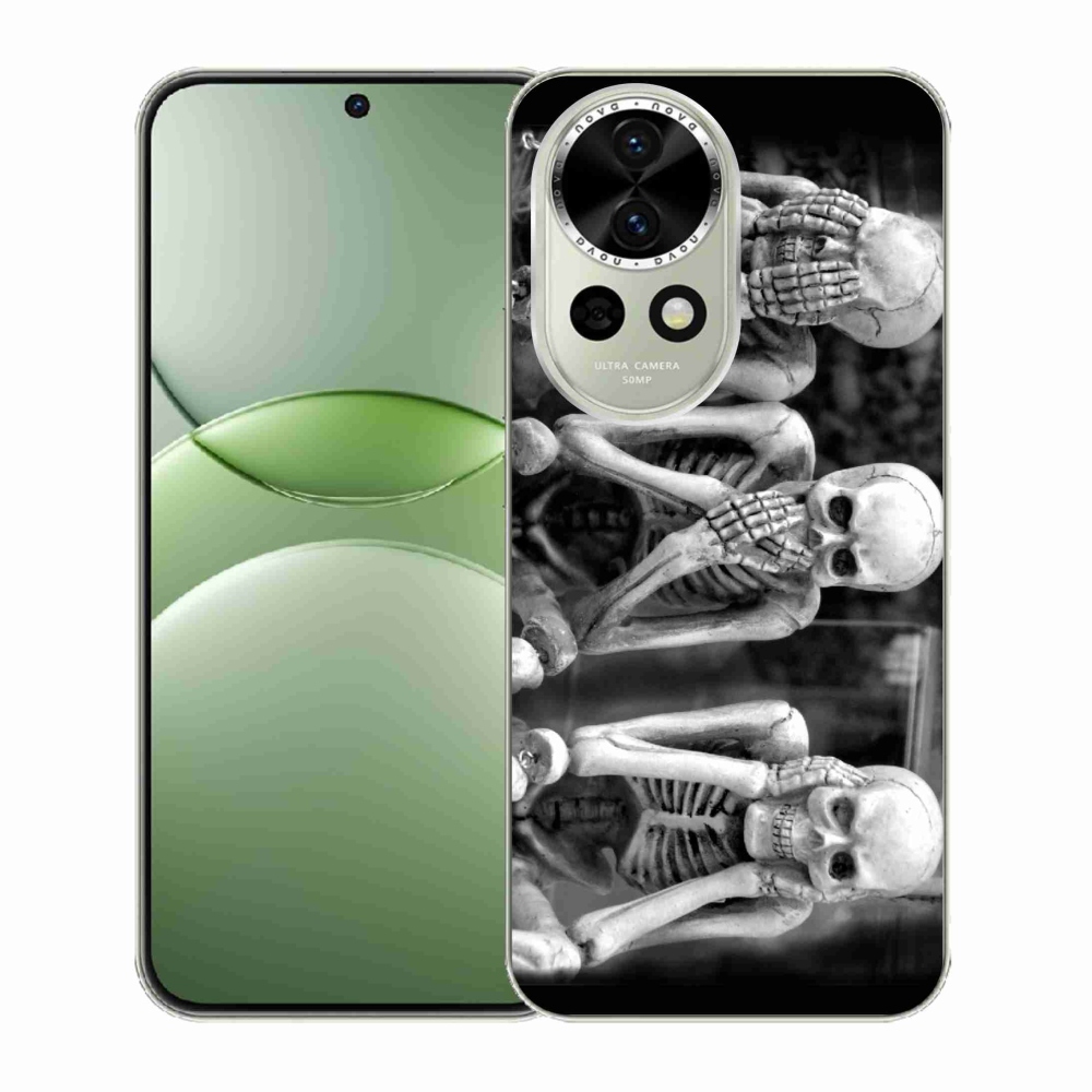 Gelový kryt mmCase na Huawei Nova 13 5G - kostlivci