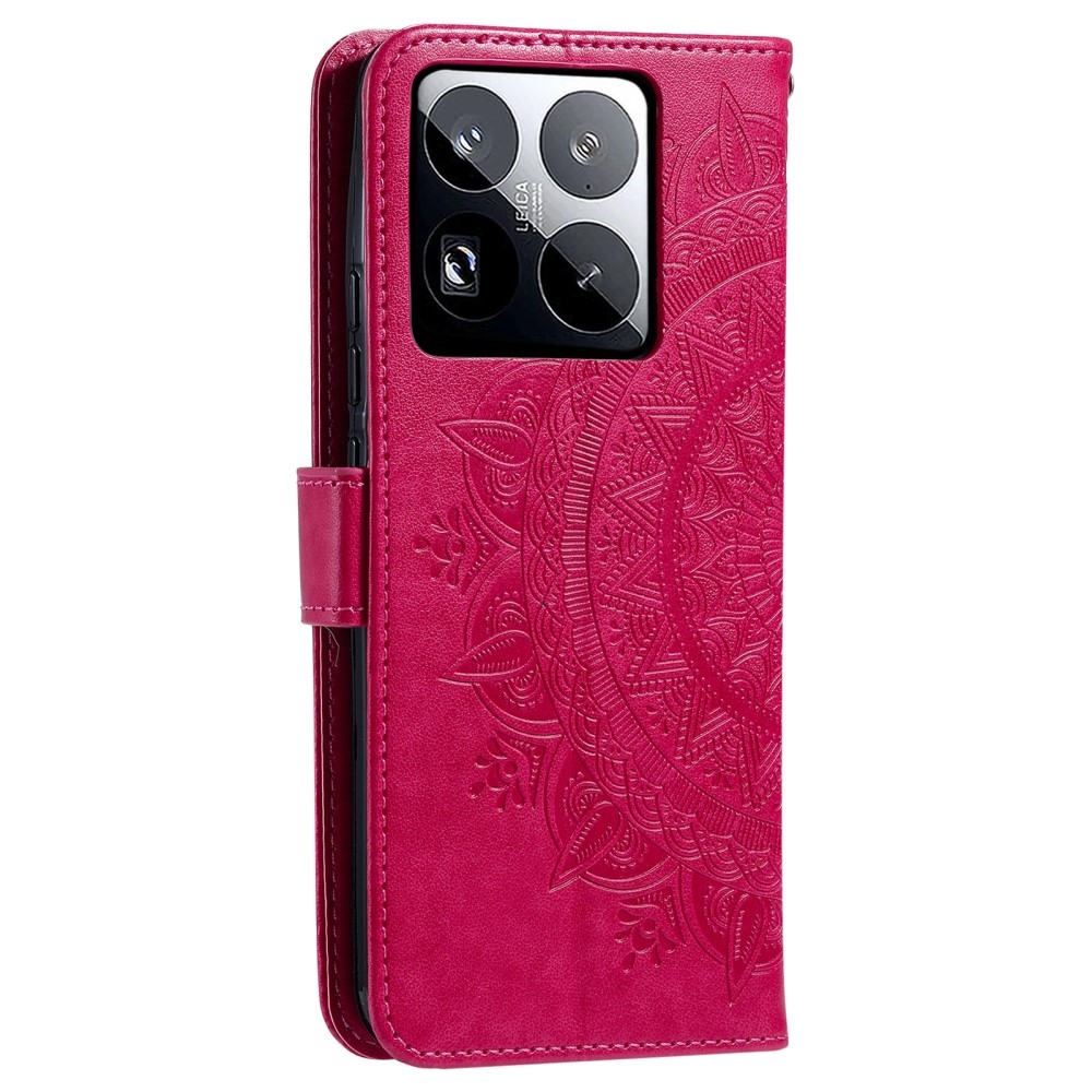 Mandala knížkové pouzdro na Xiaomi 15 Pro - rose