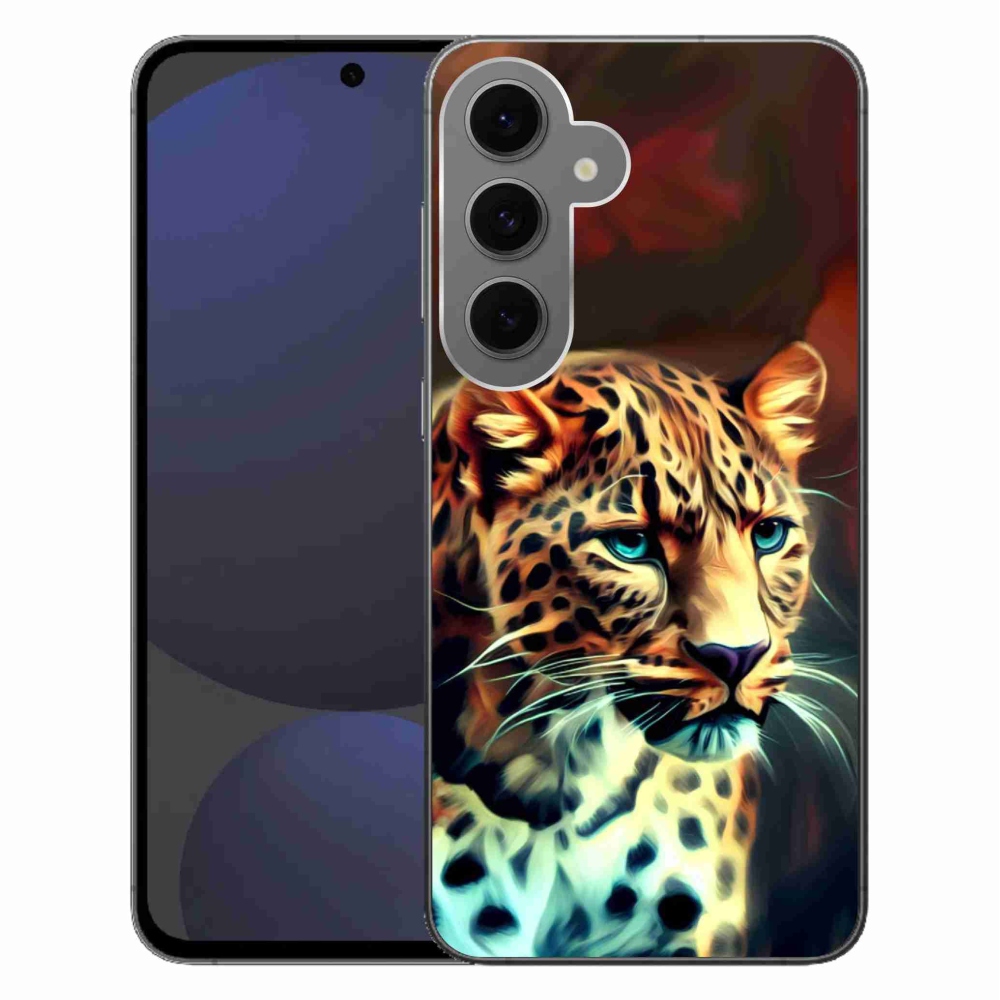 Gelový kryt mmCase na Samsung Galaxy S24 FE - leopard
