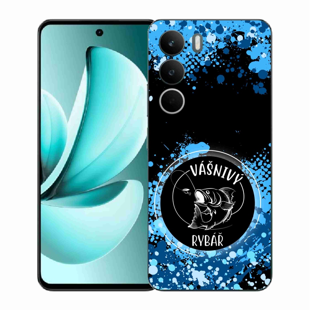 Gelový kryt mmCase na Realme C71 - vášnivý rybář černé pozadí