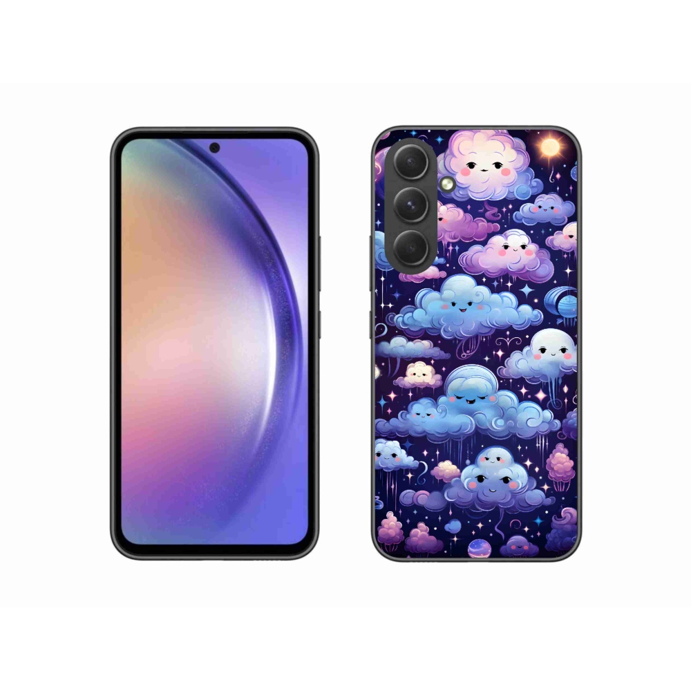 Gelový kryt mmCase na Samsung Galaxy A54 5G - mráčky