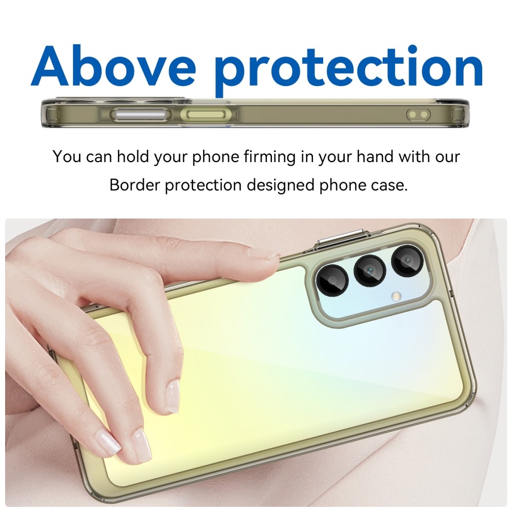 Gelový obal s pevnými zády na Samsung Galaxy A16 4G/5G - šedý