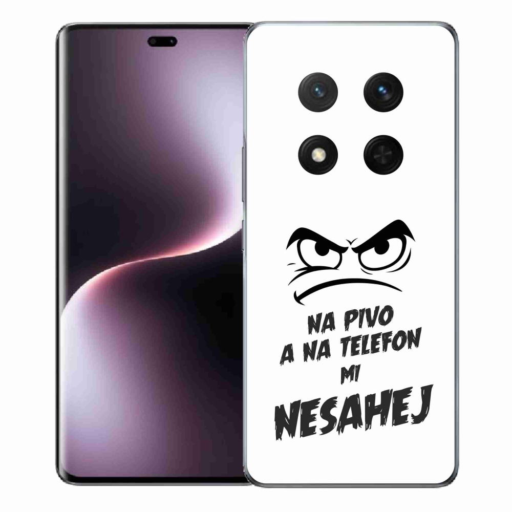 Gelový kryt mmCase na Honor Magic 7 Lite 5G - pivní motiv 2 bílé pozadí