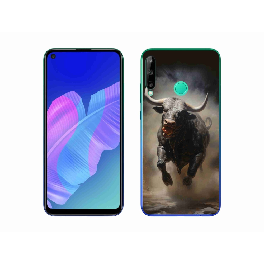 Gelový kryt mmCase na Huawei P40 Lite E - rozzuřený býk