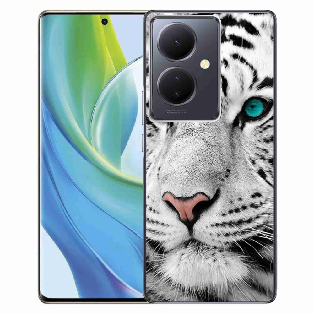 Gelový kryt mmCase na Vivo V29 Lite 5G - bílý tygr