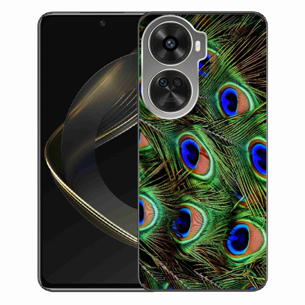 Gelový kryt mmCase na Huawei Nova 12 SE - paví peří
