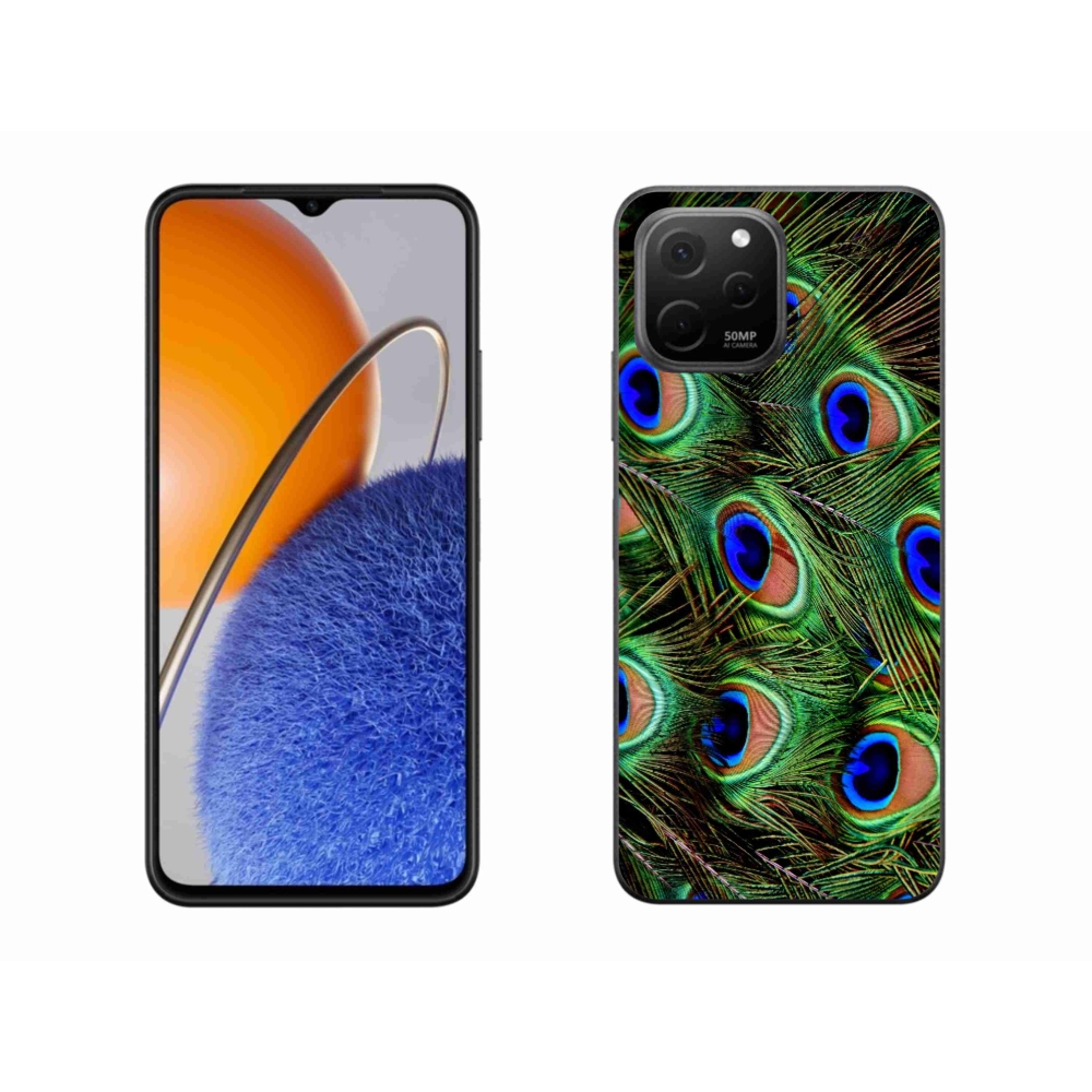 Gelový kryt mmCase na Huawei Nova Y61 - paví peří
